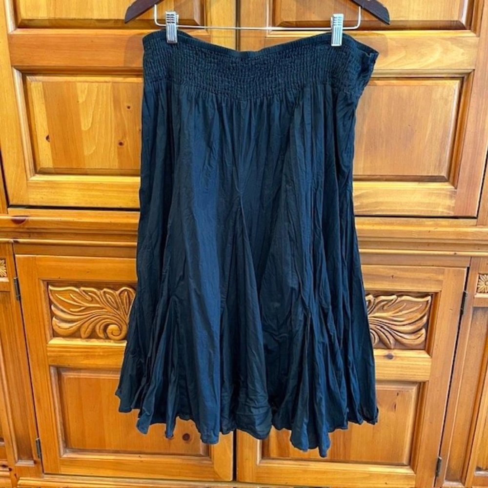 Philosophy By Republic Broomstick Midi Skirt Women's - Navy - Size 4